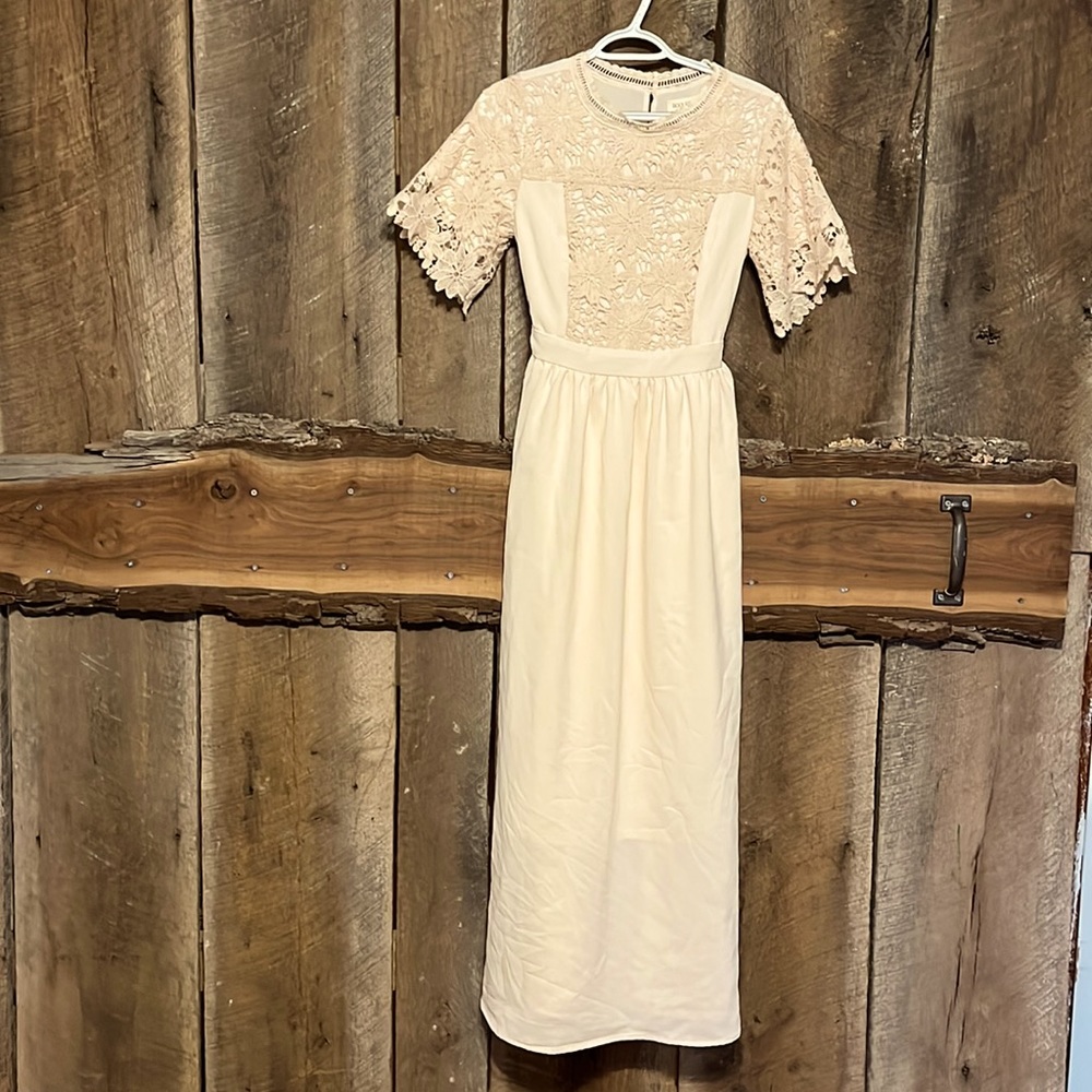 Roolee lace top maxi dress